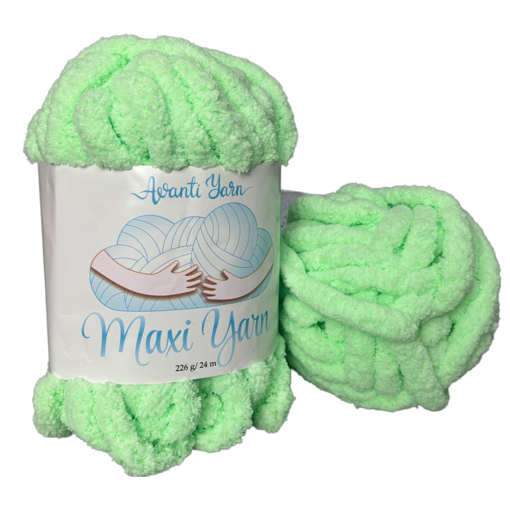 Пряжа мікрополіестер 11 Салатовий, 24 м, TM "Avanti Yarn Maxi"