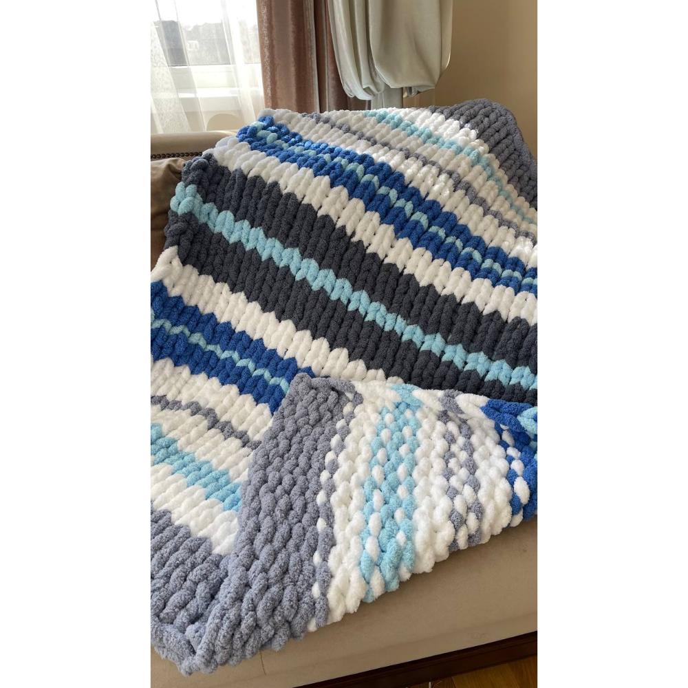 Пряжа мікрополіестер 12 Блакитний, 24 м, TM "Avanti Yarn Maxi" 2