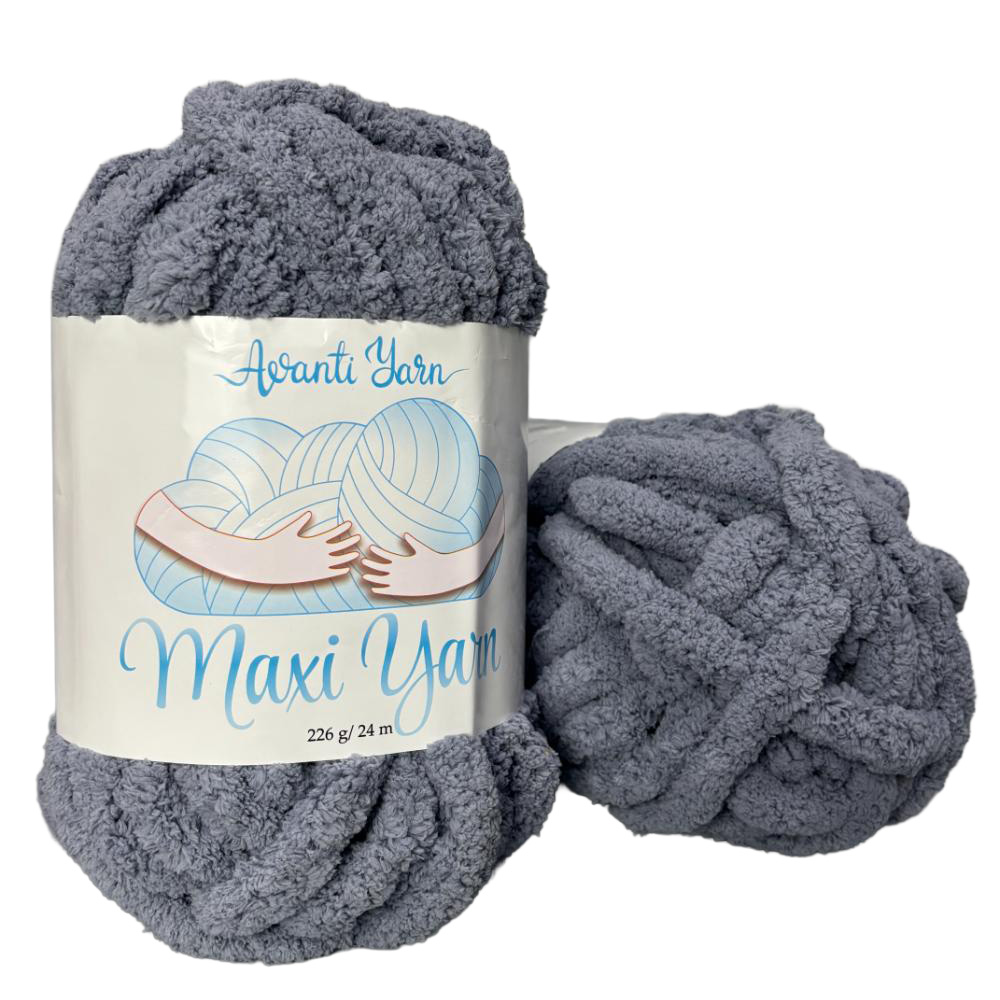 Пряжа мікрополіестер 18 Сірий, 24 м, TM "Avanti Yarn Maxi"