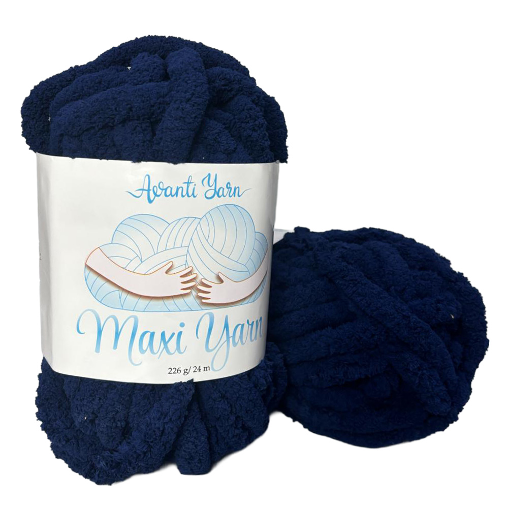 Пряжа мікрополіестер 21 Темно-синій, 24 м, TM "Avanti Yarn Maxi"