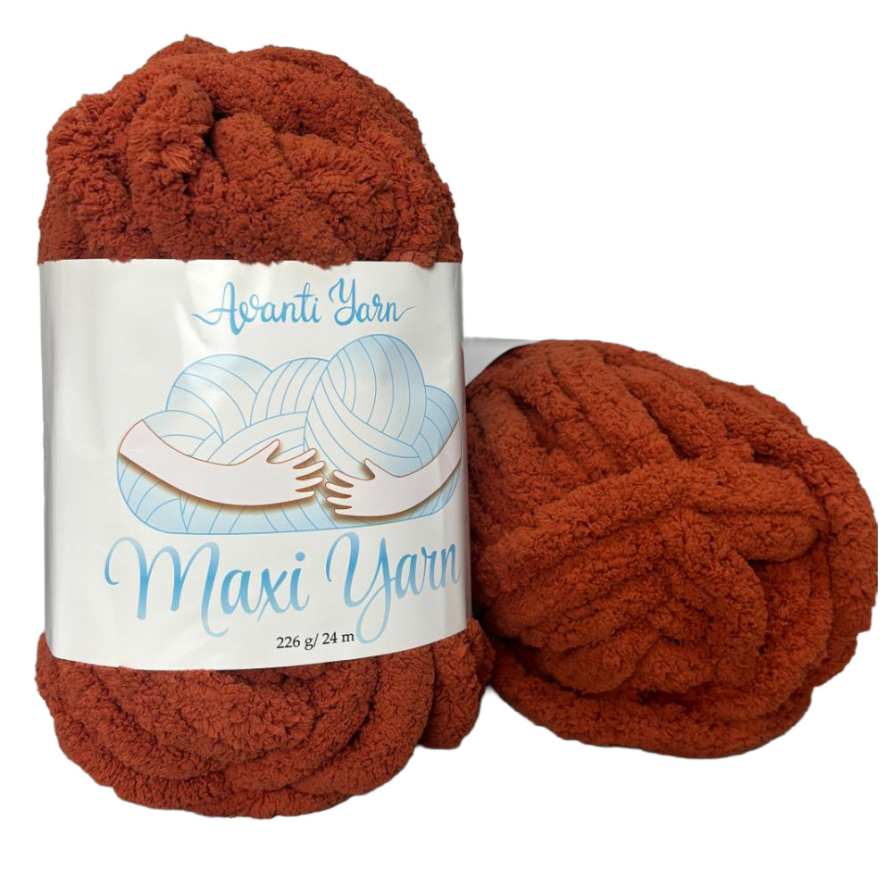 Пряжа мікрополіестер 26 Теракотовий, 24 м, TM "Avanti Yarn Maxi"