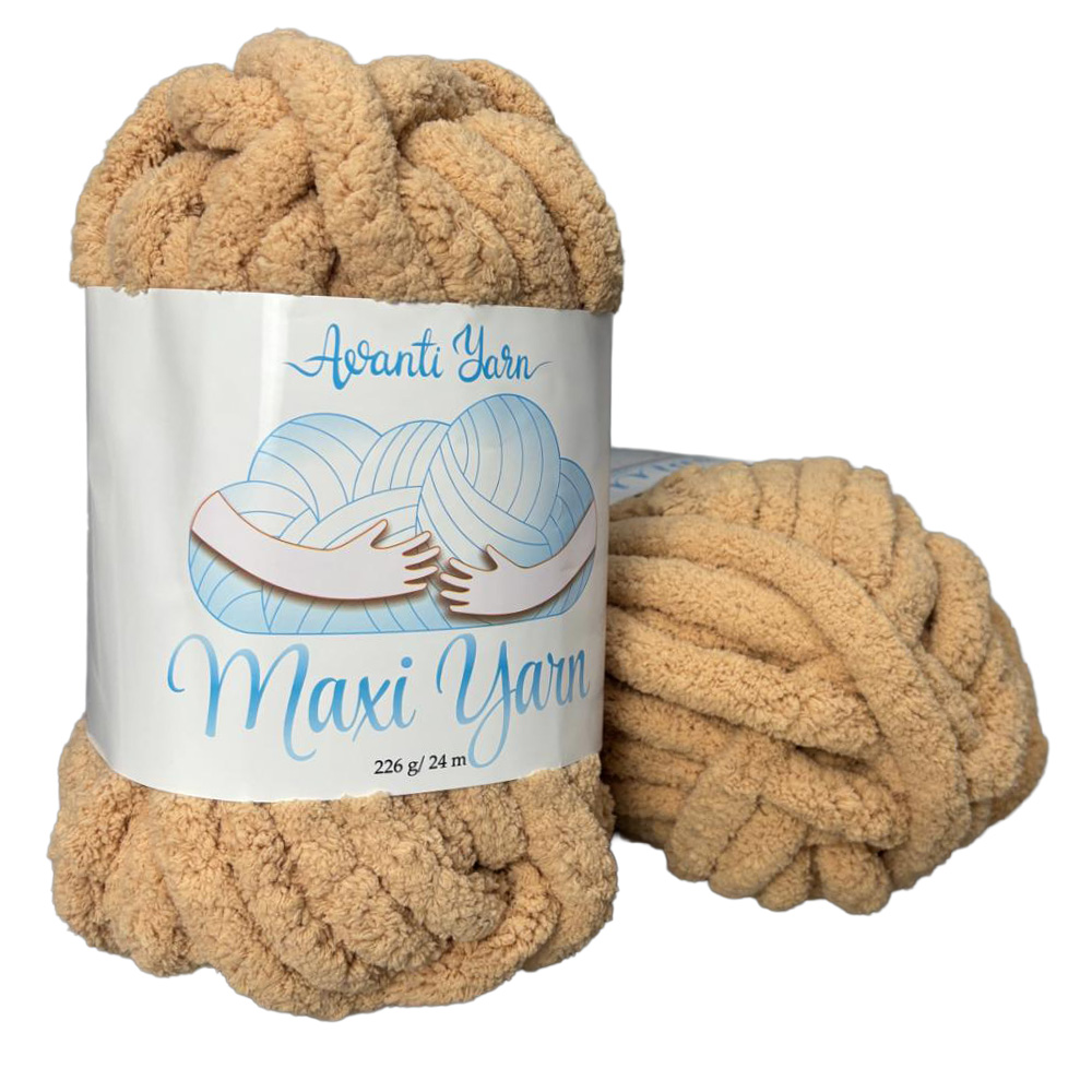 Пряжа мікрополіестер 34 Бежевий, 24 м, TM "Avanti Yarn Maxi"