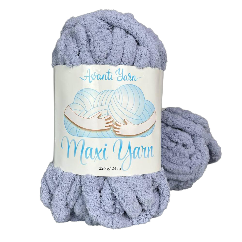 Пряжа мікрополіестер 36 Сіро- блакитний, 24 м, TM "Avanti Yarn Maxi"