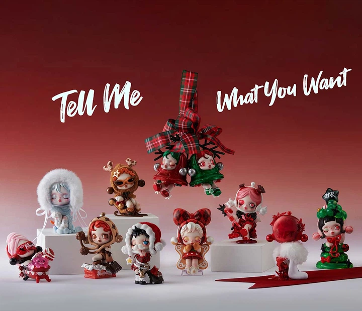 Игрушка-сюрприз с коллекционной фигуркой Skullpanda серии Tell Me What You Want, SPTW-01 1