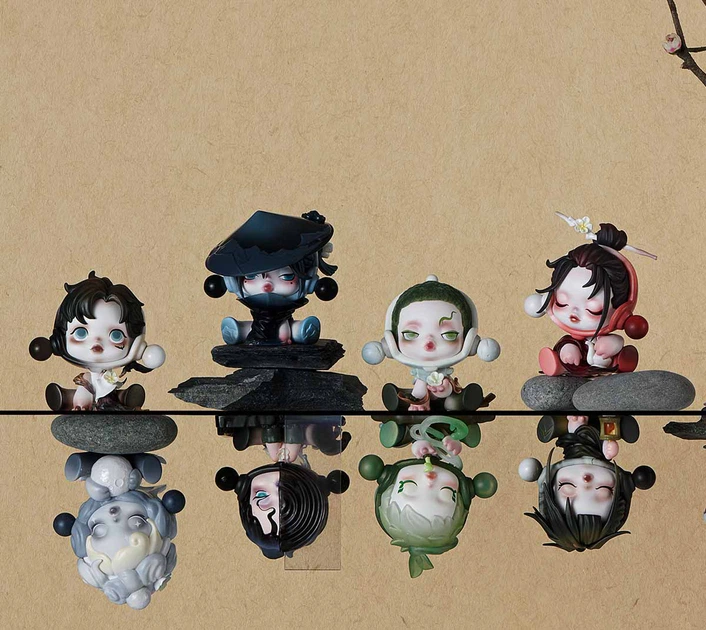 Игрушка-сюрприз с коллекционной фигуркой Skullpanda серия The Ink Plum Blossom, SPB-01 1