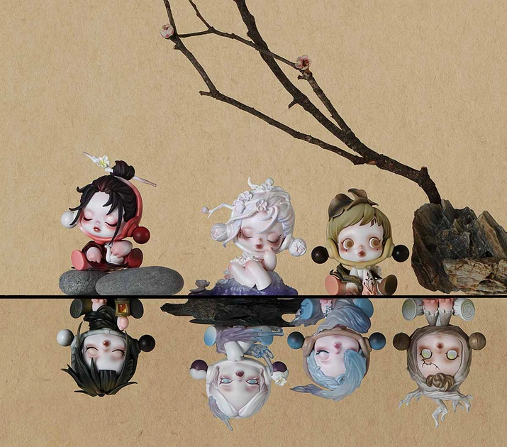 Игрушка-сюрприз с коллекционной фигуркой Skullpanda серия The Ink Plum Blossom, SPB-01 2