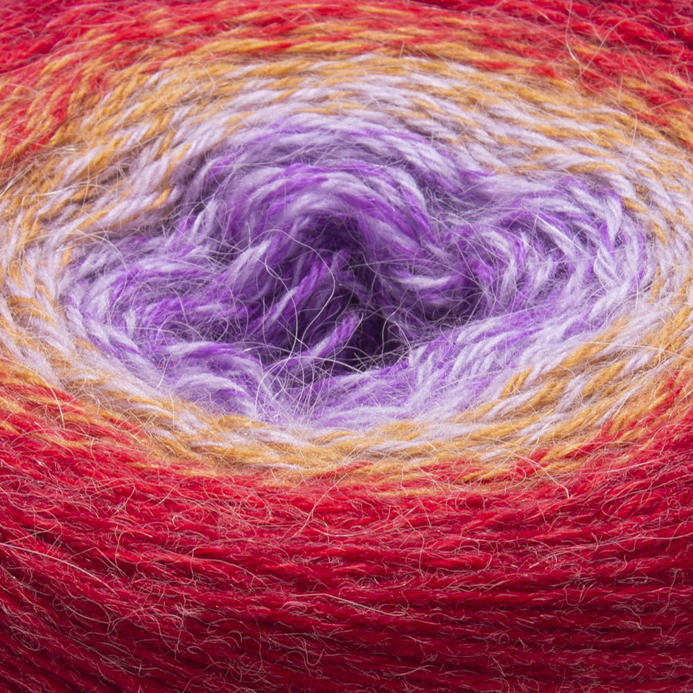 Пряжа YarnArt Flowers Alpaca, шерсть альпака 20%  акрил 80%, 250 г, 940 м, разноцветная 419 1