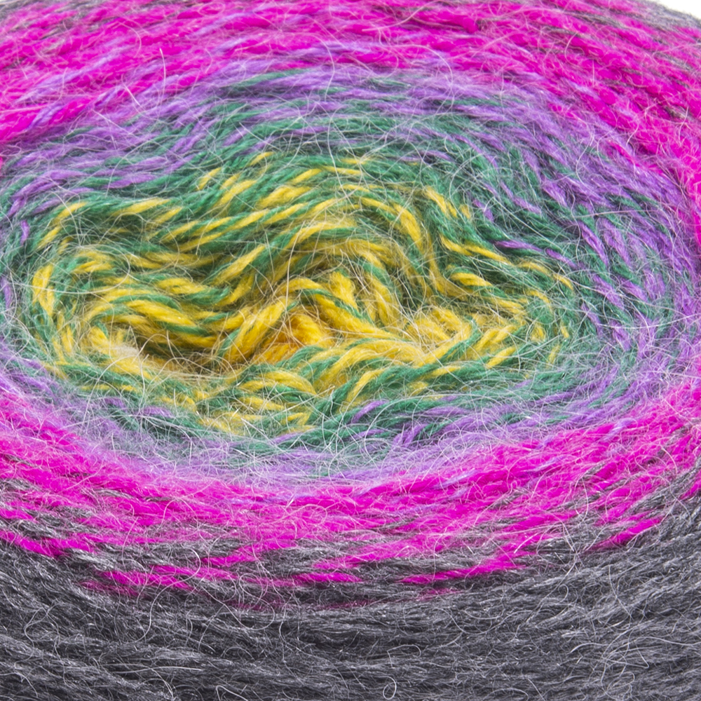 Пряжа YarnArt Flowers Alpaca, шерсть  альпака 20%  акрил 80%, 250 г, 940 м, разноцветная 423 1