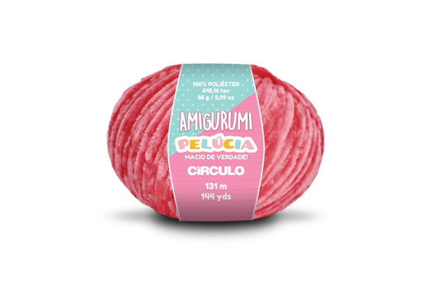 Пряжа 3293 Рожевий (100% поліестер, 85 гр. 131 м. 6 мот. в уп), ТМ "Amigurumi Pelucia"