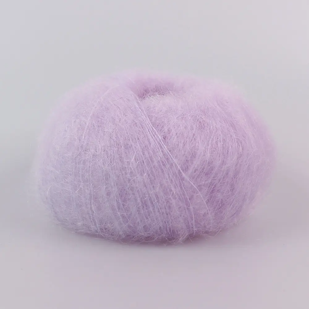 Пряжа Mohair Royal/Мохер Роял, нежно-сиреневый 9369, Lana Gatto 1