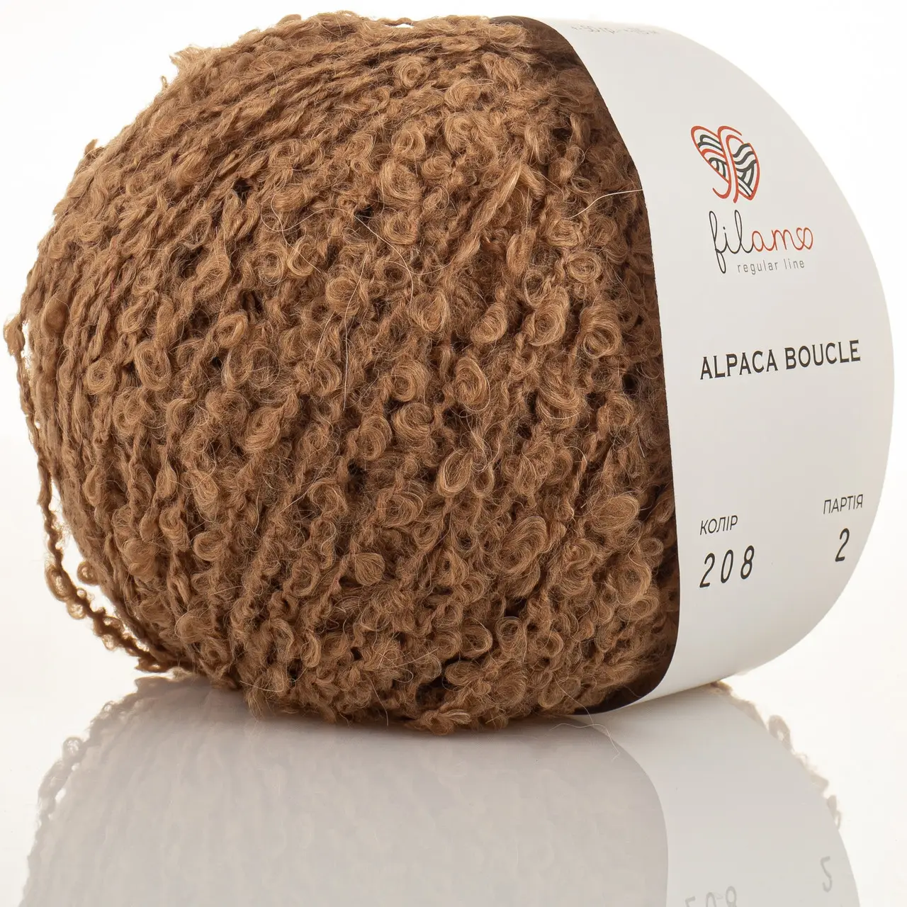 Пряжа букле 208 Кемел, ТМ filamo - Alpaca Boucle