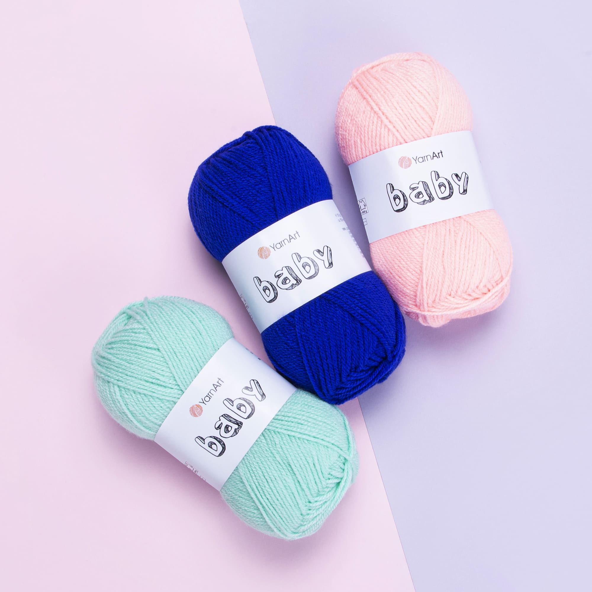 Пряжа для дітей 586 жовтий, TM YarnArt Baby 2