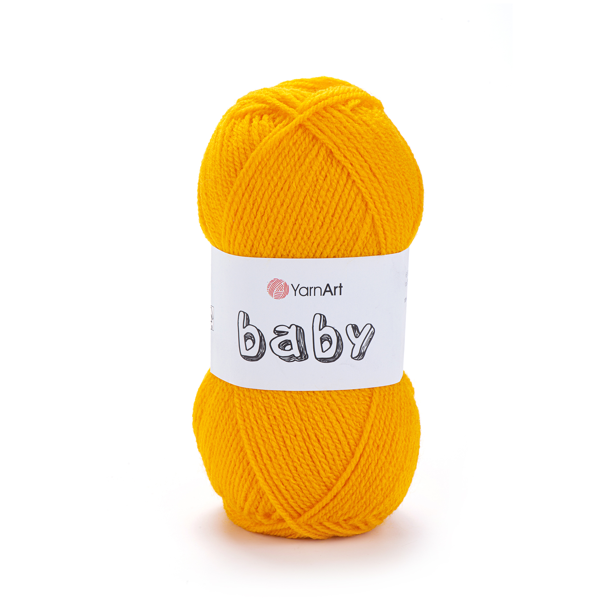 Пряжа для дітей 586 жовтий, TM YarnArt Baby