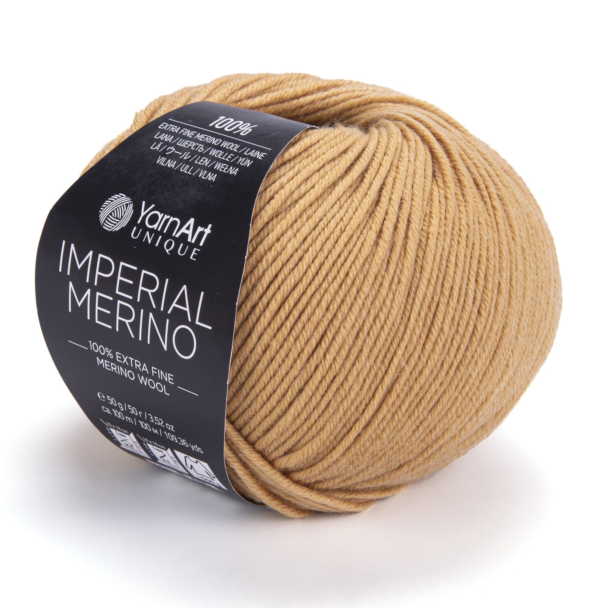 Пряжа мериносовая шерсть 3308-Ириска, ТМ Yarn Art - Imperial Merino
