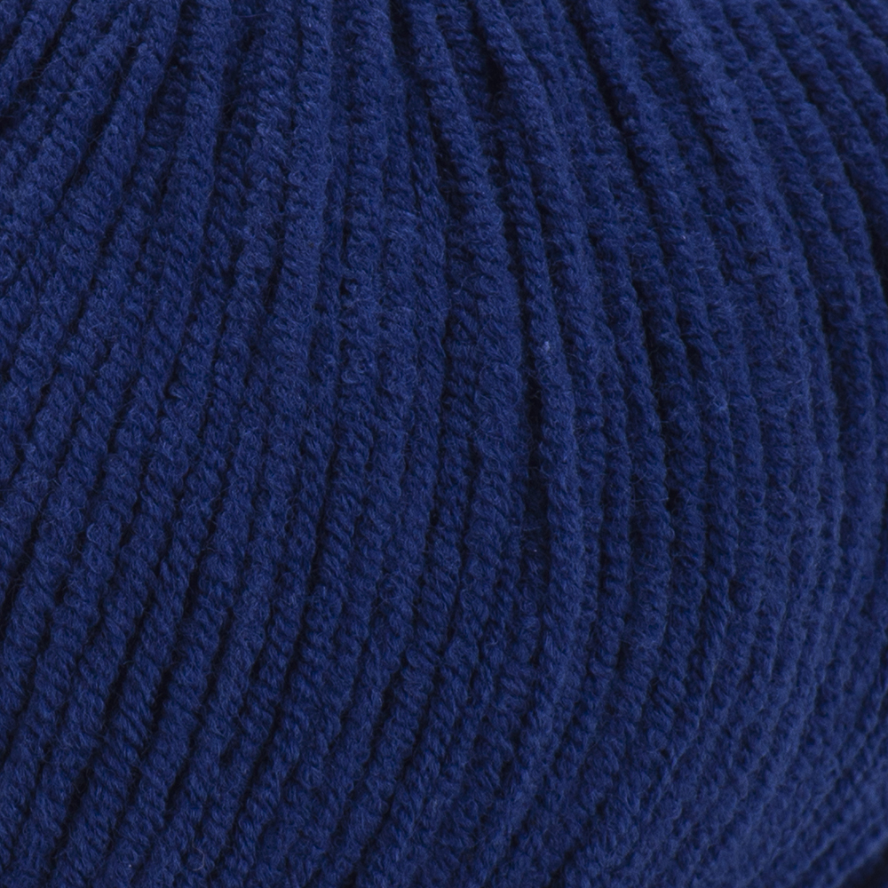 Пряжа напівбавовна 54 Темно-синій морський, ТМ Yarn Art - Jeans 1