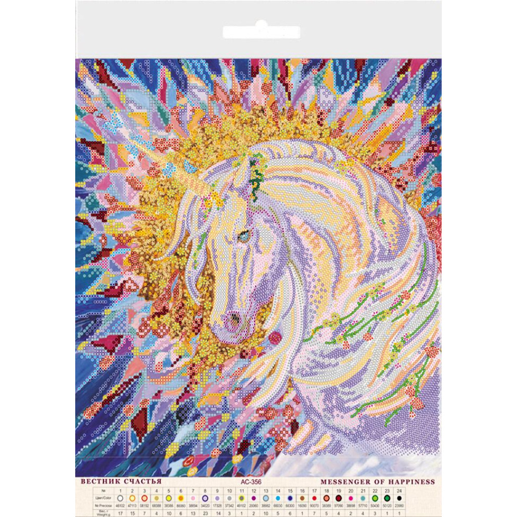 Схема для вышивки бисером "Вестник счастья", AC-356 1