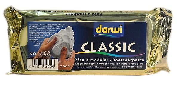 Самозатвердевающая масса Darwi-Classik белая 500гр DR-DA0800500000 2