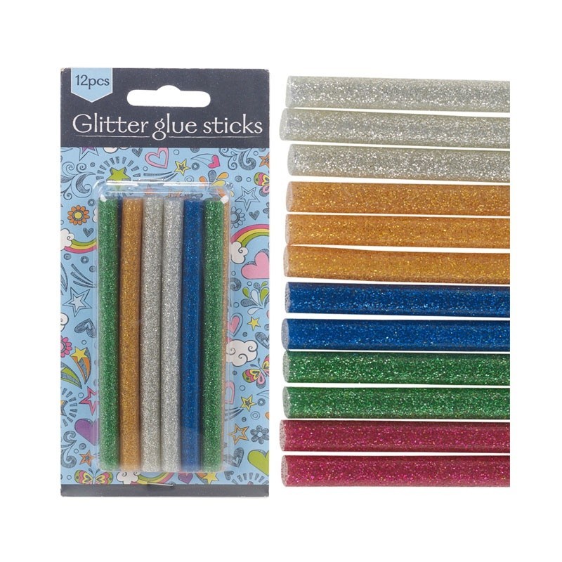 Стрижні для клейового пістолета 0,7*10 см (12 шт.), кольорові, CY8611800