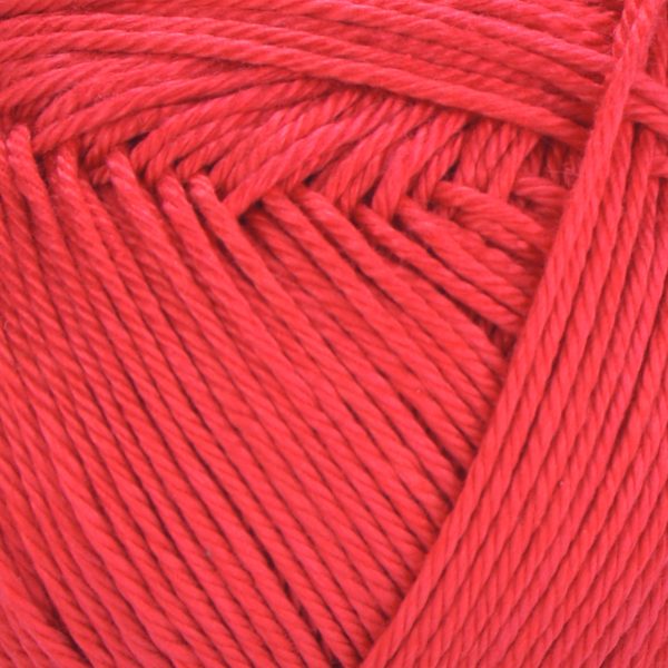 Пряжа 100% мерсеризированный хлопок, 6328 Красный, 169 м,TM YarnArt Begonia 1