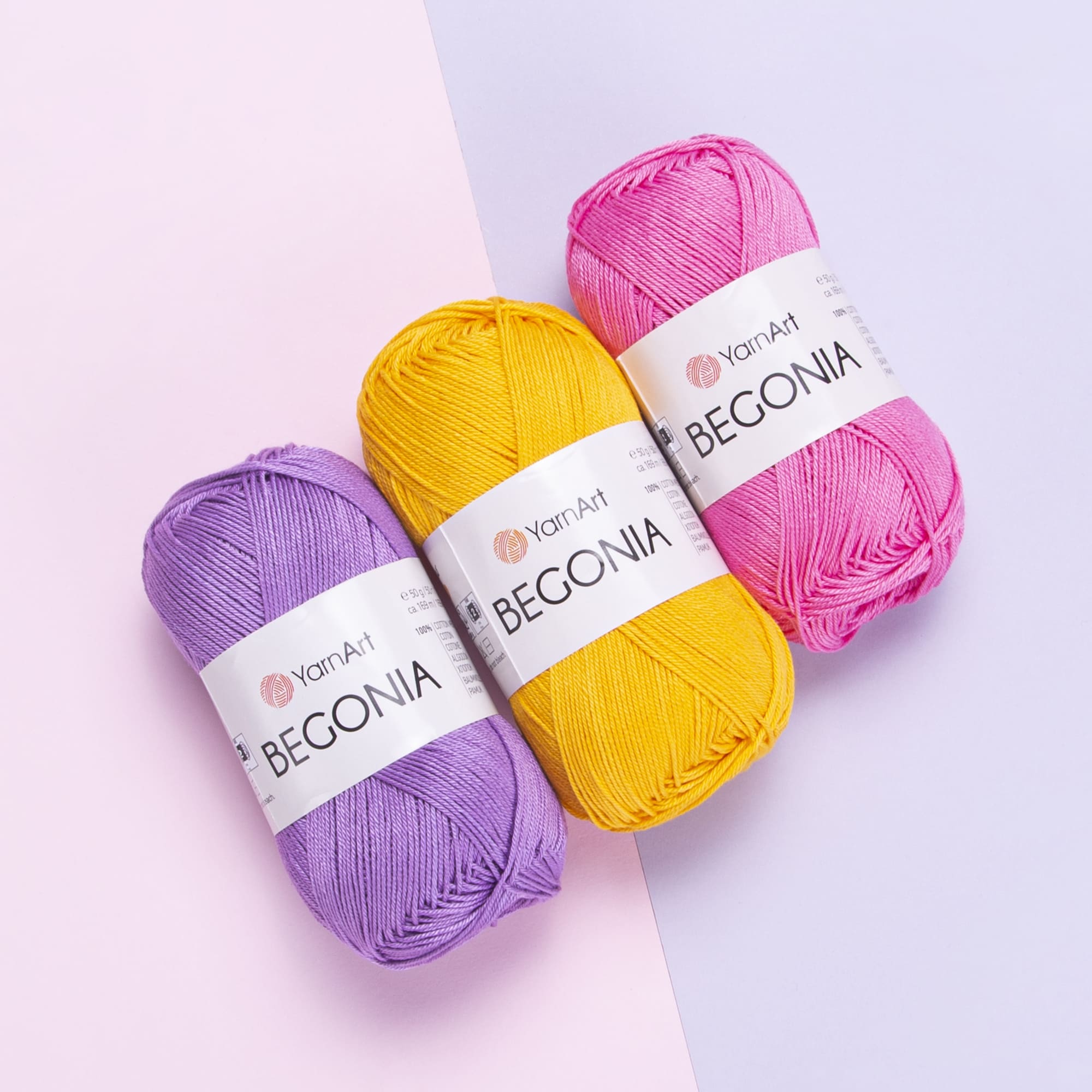 Пряжа 100% бавовна мерсеризована,0008 Бірюза, 169 м,TM YarnArt Begonia 2