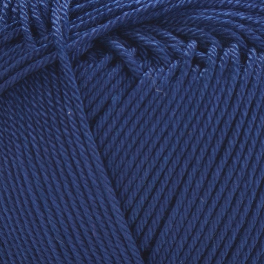 Пряжа 100% хлопок мерсеризованный, 0066 Темно-синий, 169 м,TM YarnArt Begonia 1