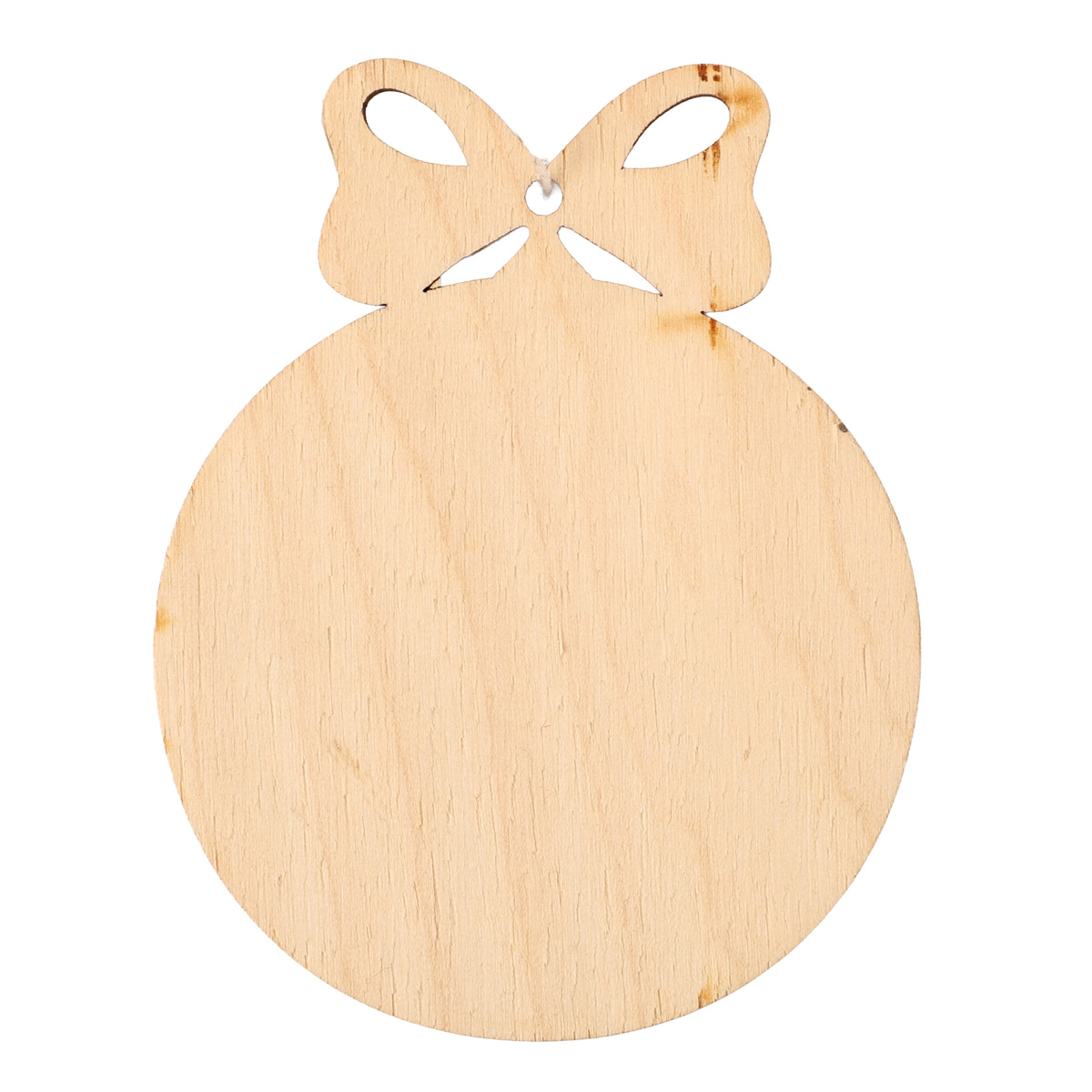 Заготовка деревянная Шар с бантом №1, 702381