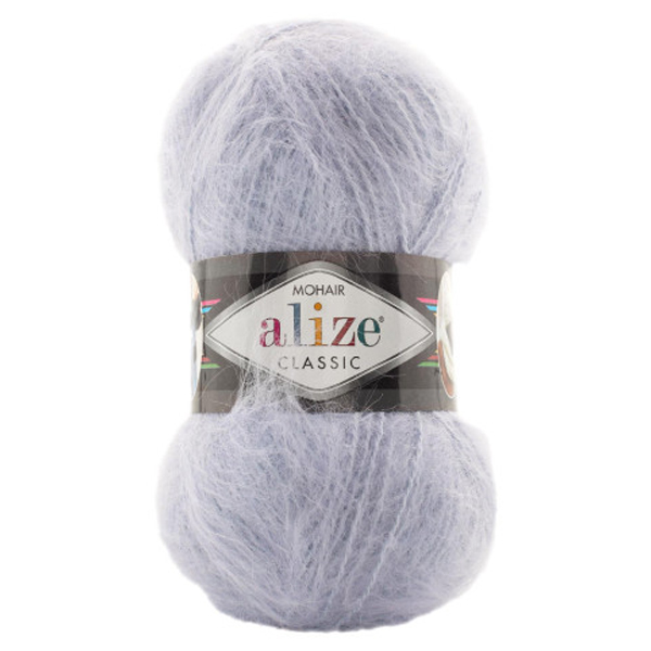 Пряжа мохер 224 Ніжний бузок, ТМ Alize - Mohair Classic