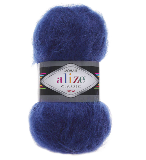 Пряжа мохер 409 Синій, ТМ Alize - Mohair Classic
