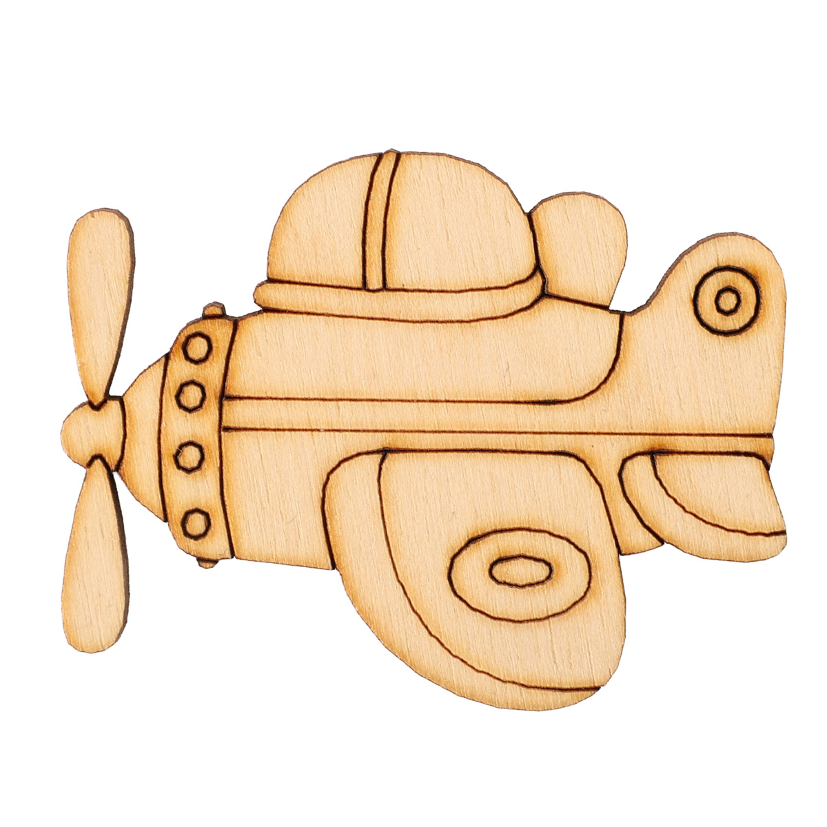 Заготовка деревянная "Детский транспорт - самолетик", 5*3 см, LK10-065