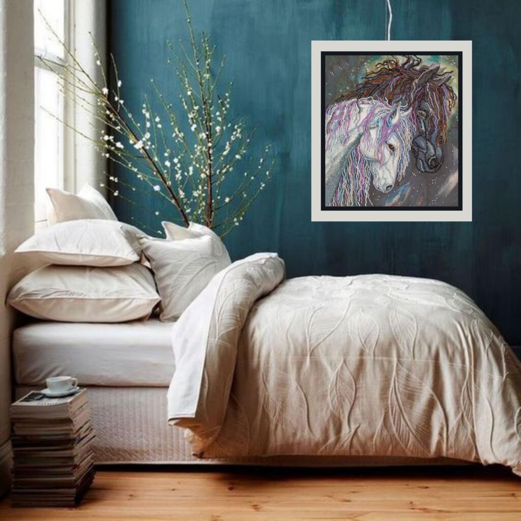 Набор для вышивки бисером на натуральном художественном холсте "Преданность", AB-752 5