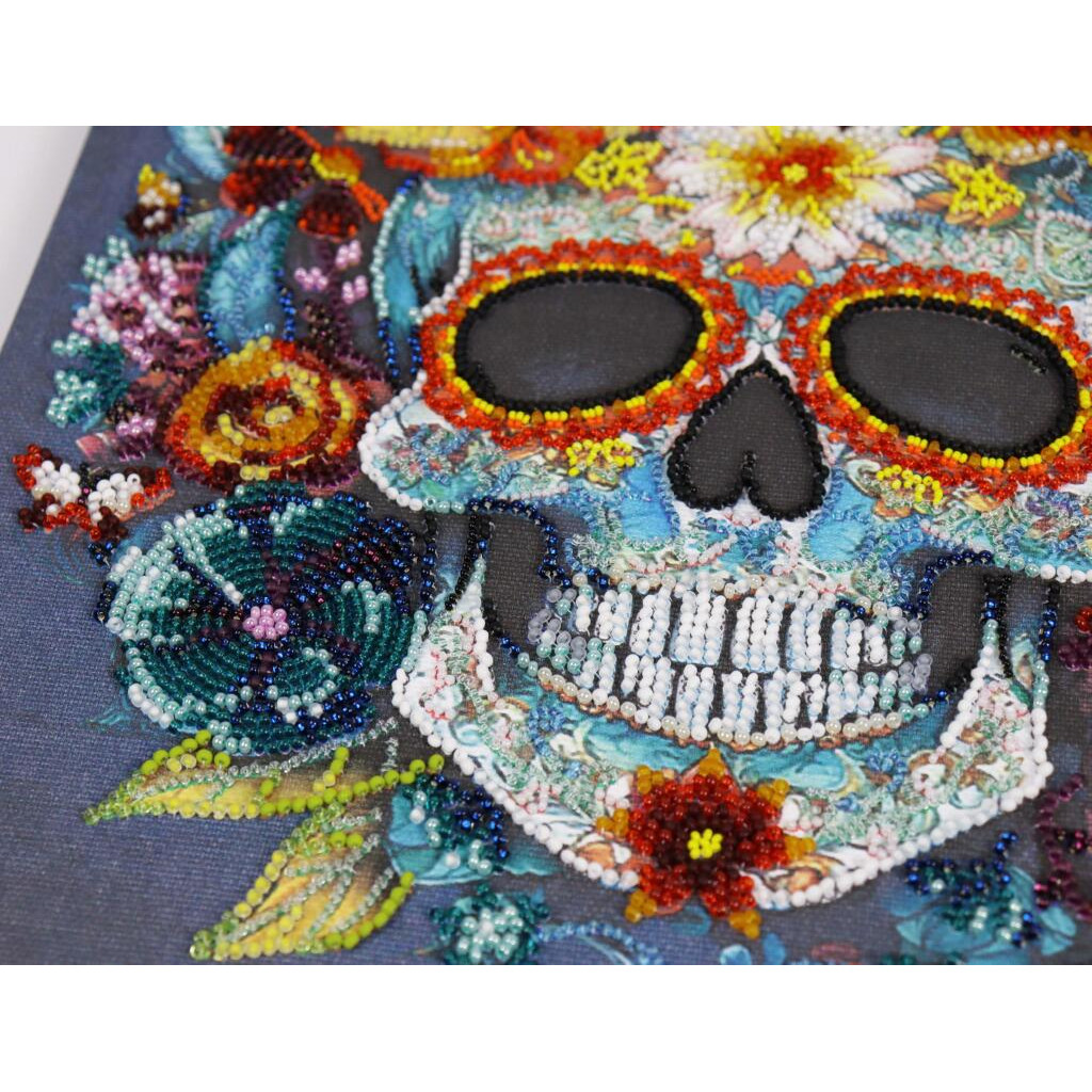 Набор для вышивки бисером на натуральном холсте "Калавера", AB-899 1