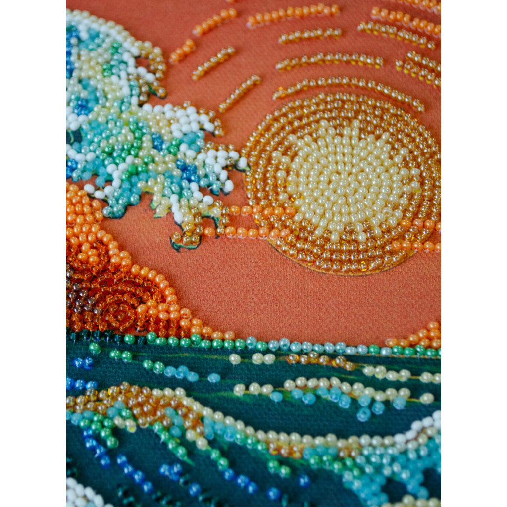 Набор для вышивки бисером на натуральном художественном холсте "Море волнуется…", AB-953 3