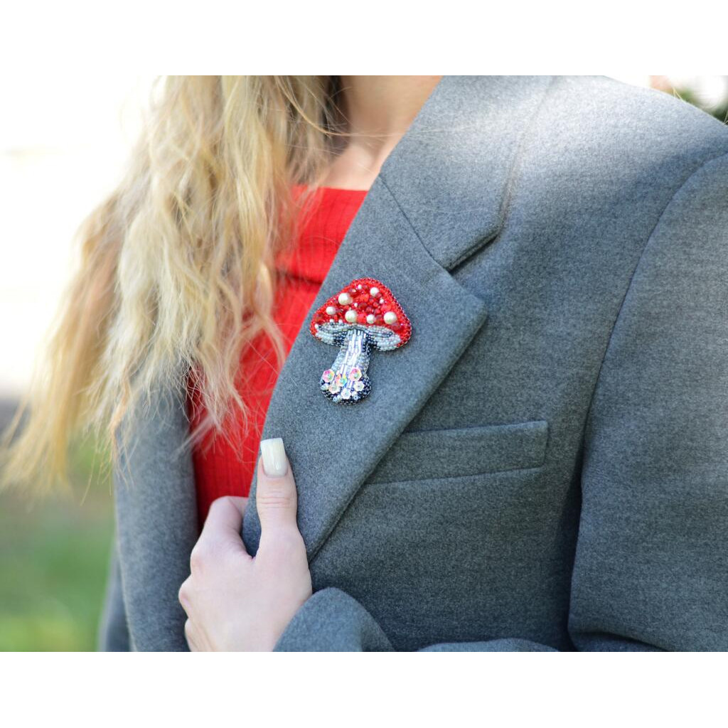 Набор для вышивки бисером украшения на натуральном художественном холсте "Запретная красота", AD-241 6