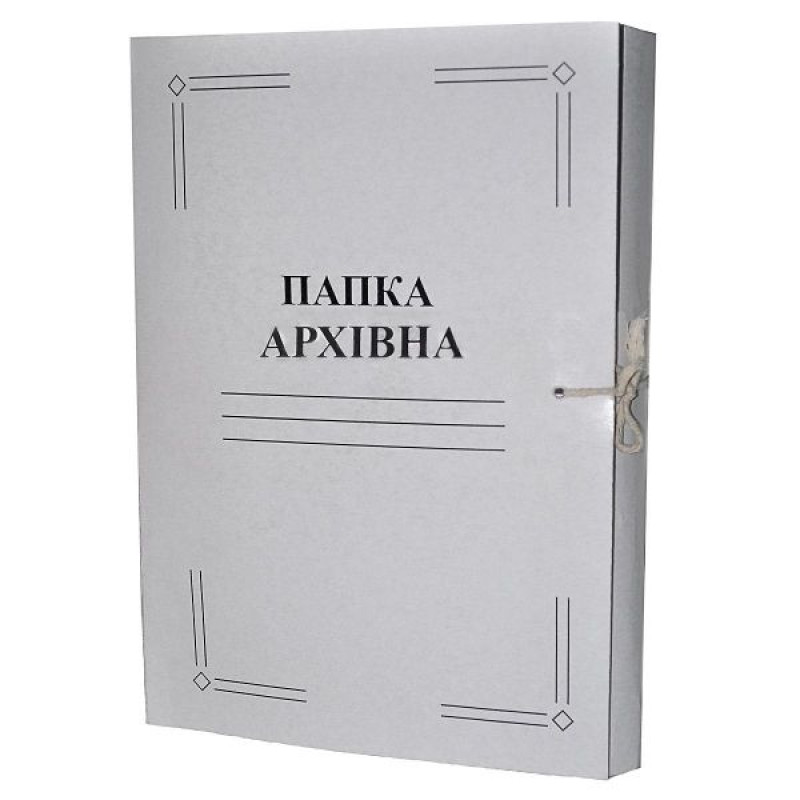 Папка для бумаг А4 на 500 л с завязками, картон, "Архив"