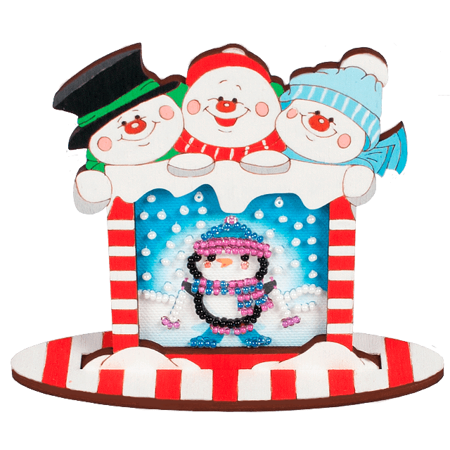 Магніт для вишивання бісером з фігурною рамкою, FLD-039