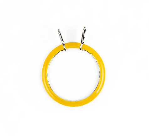 П`яльці пружинні для вишивання та штопки "Nurge", d=58 мм, 160-3, жовті,  ТМ "Чарівна мить" 1