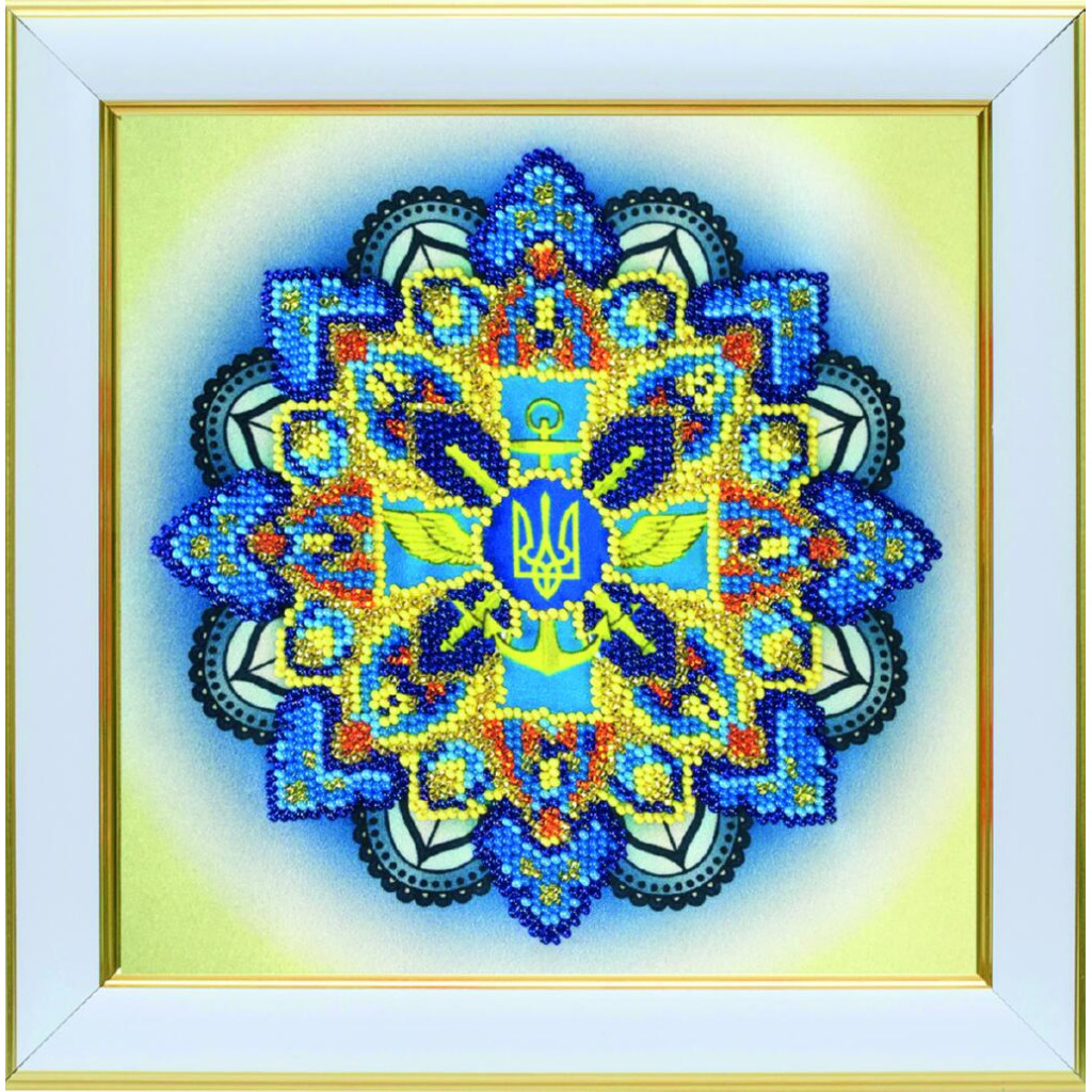 Набір д/вишивання бісером "Героям Слава!", 17*17 см, ТН-1379
