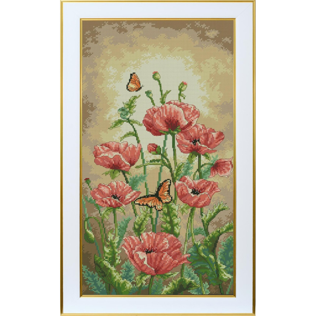 Набор для вышивания мулине "Маковый полдень" М-0271, ТМ "ВДВ"