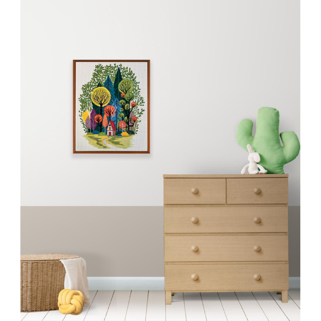 Набор для вышивания крестиком "Уют в лесу", AH-204 6