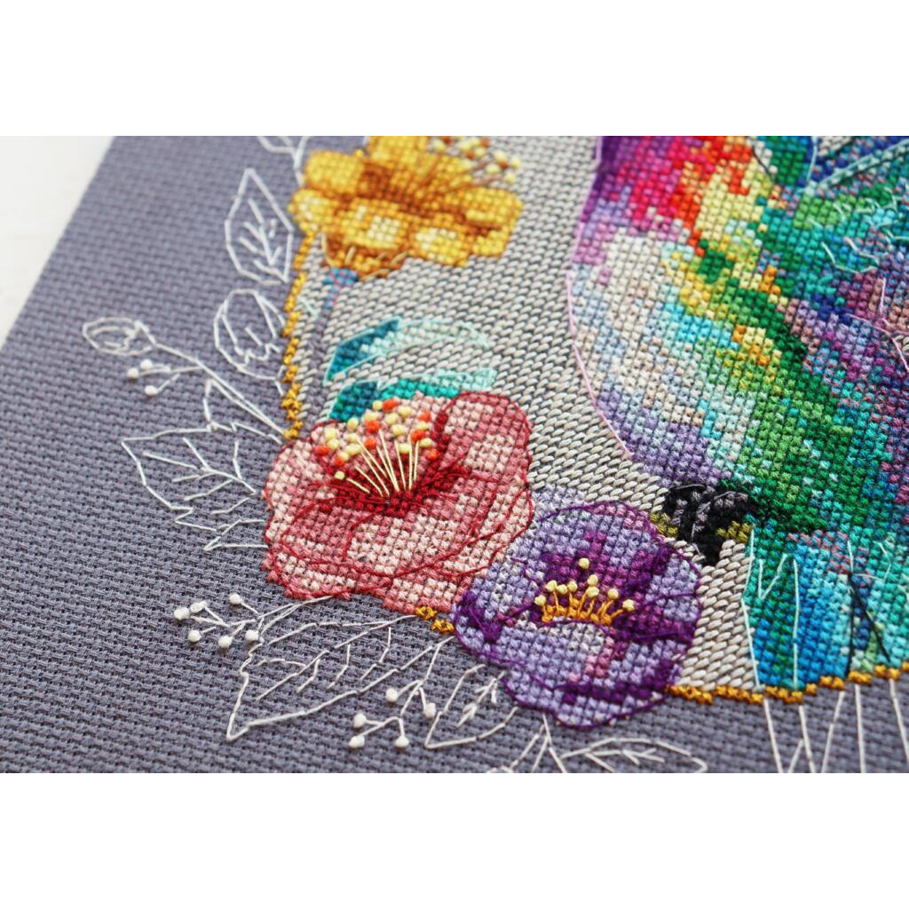 Набор для вышивания крестиком "Райская птичка", AH-203 3