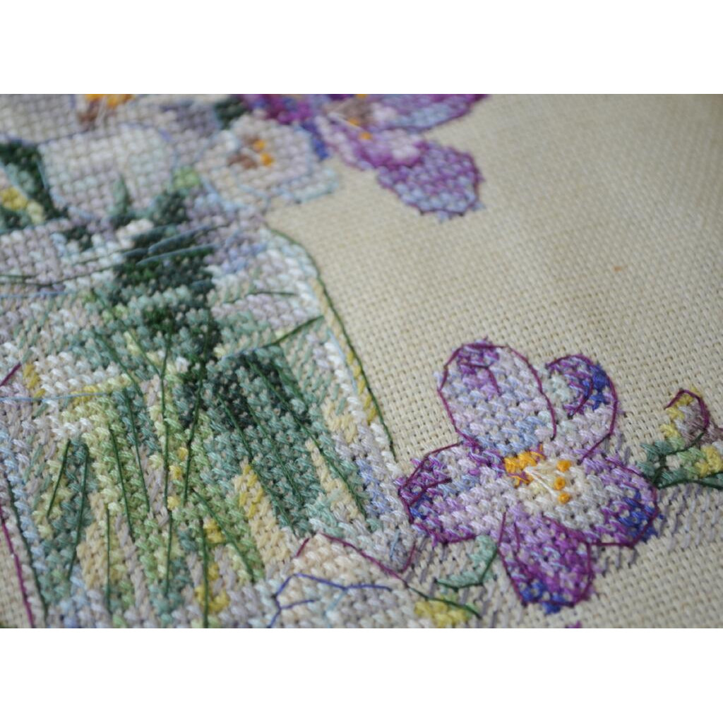 Набор для вышивания крестиком шопера "Весенняя нежность", AHB-003 1