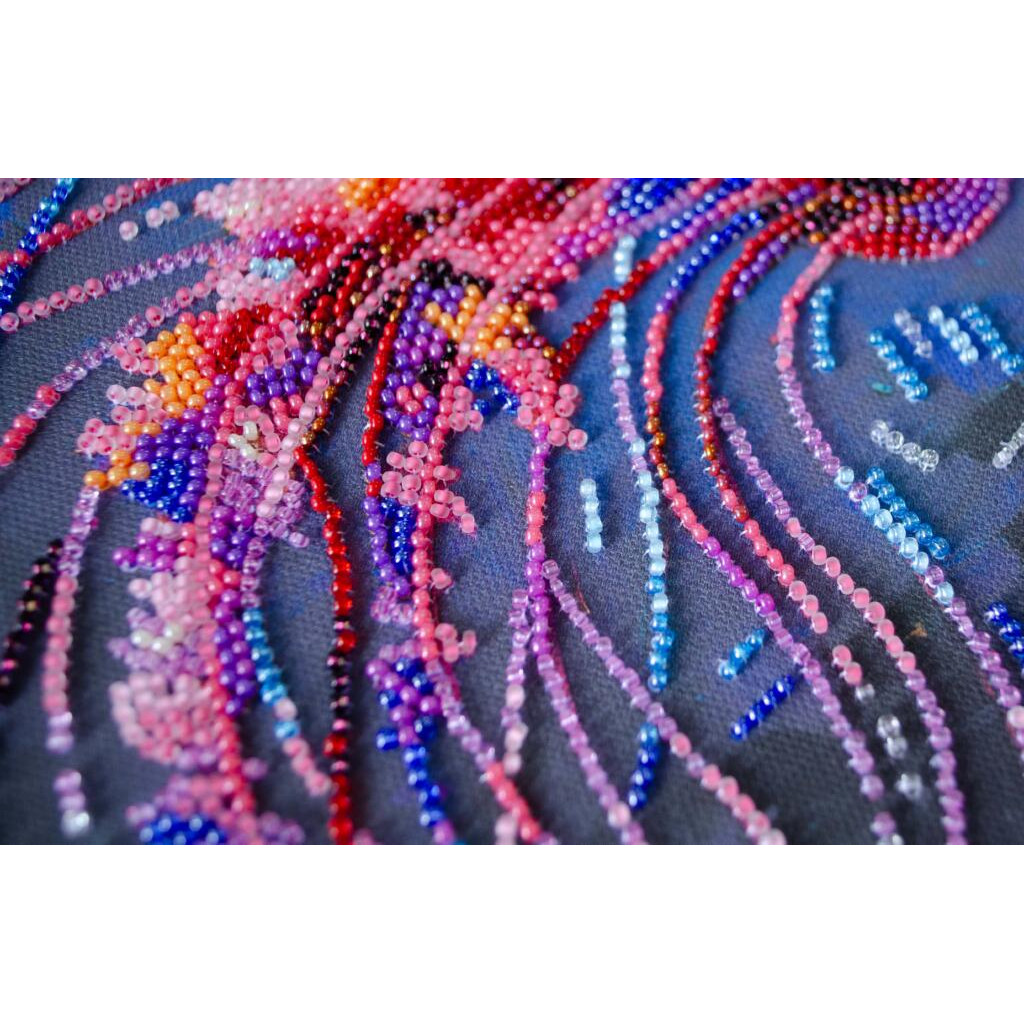 Набор-миди для вышивки бисером на натуральном художественном холсте "Израиль", AMB-128 3