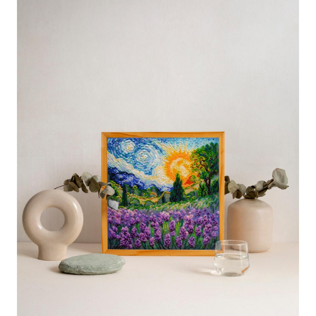 Набор-меди для вышивки бисером на натуральном художественном холсте "Летние воспоминания", AMB-115 6