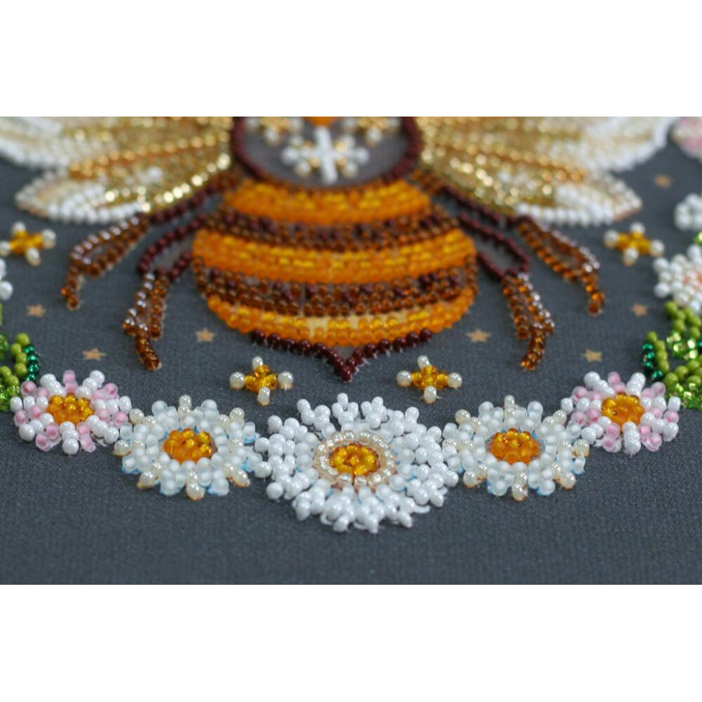 Набор-меди для вышивки бисером на натуральном художественном холсте "Медовый сон", AMB-066 3