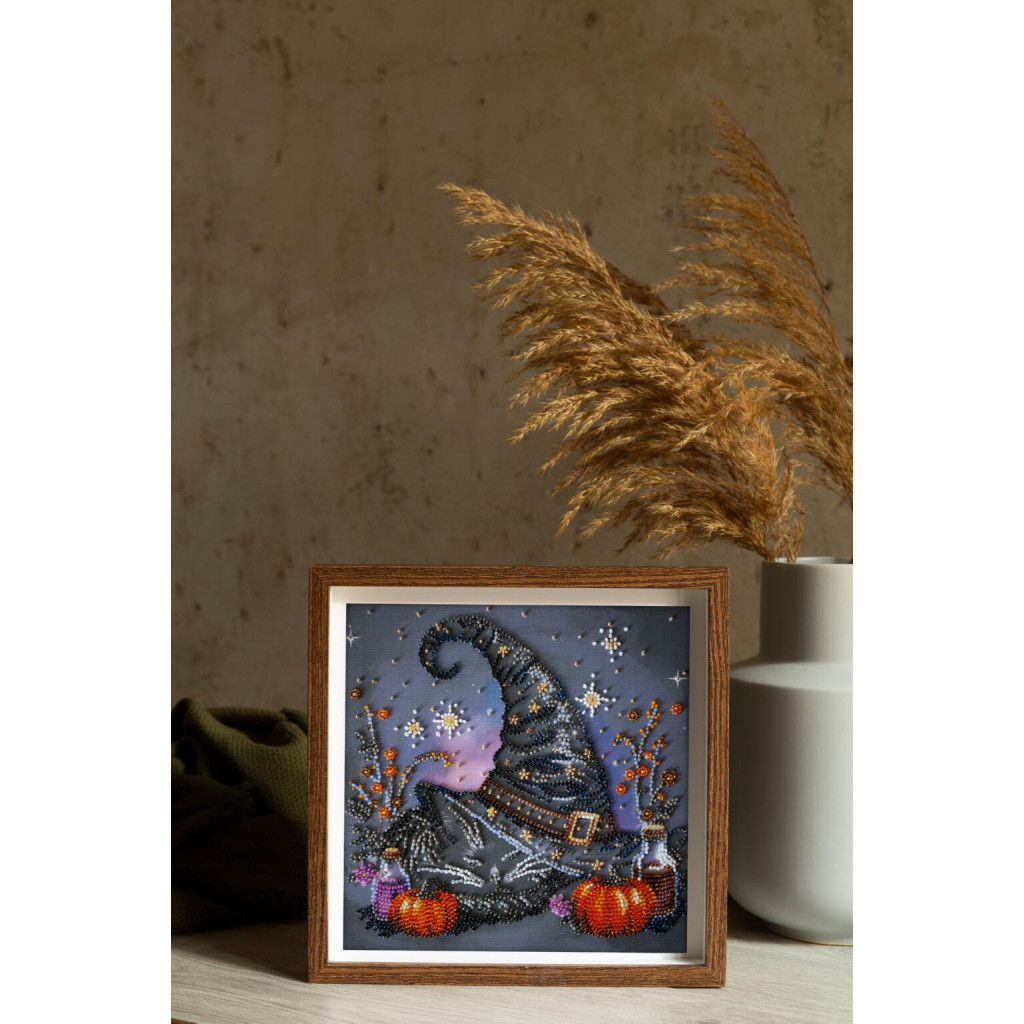 Набор-меди для вышивки бисером на натуральном художественном холсте "Сон колдуньи", AMB-123 6