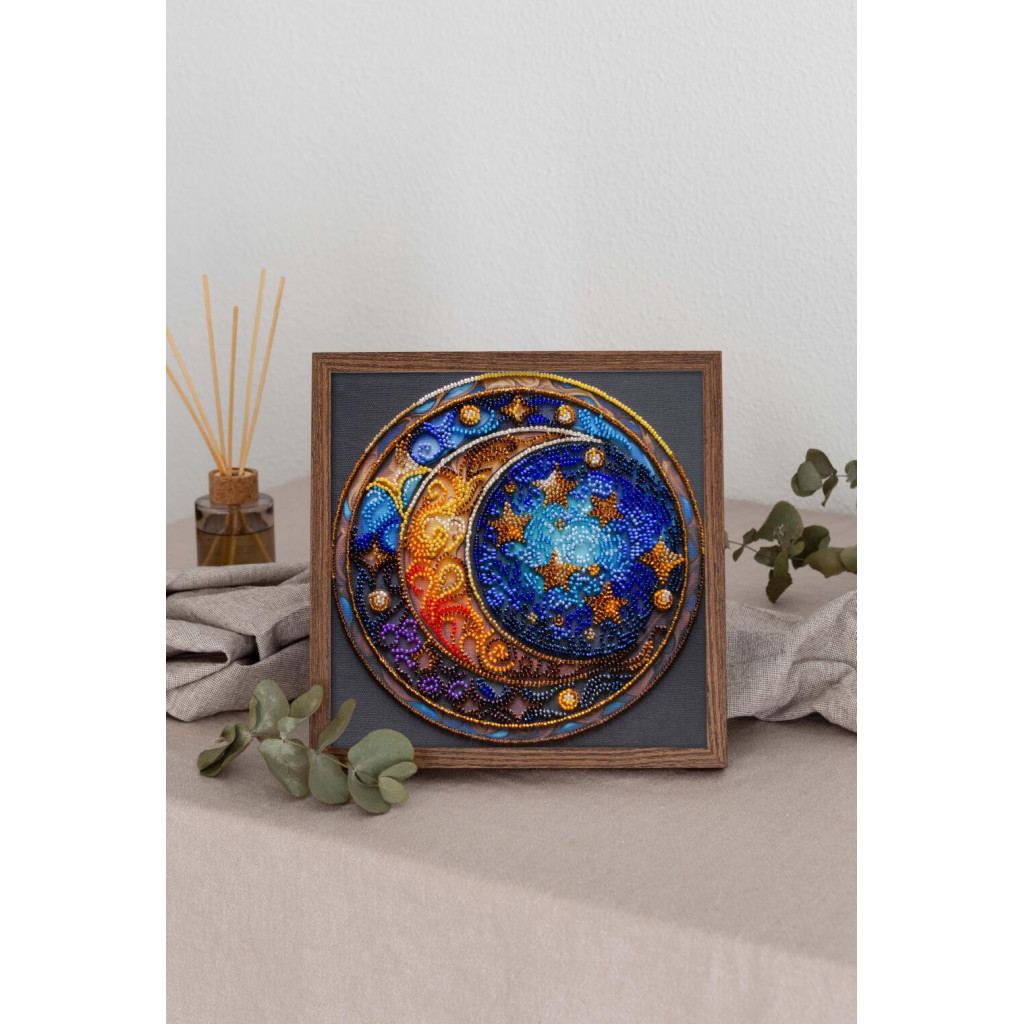 Набір-міді для вишивання бісером на натуральному художньому холсті "Чарівні сни", AMB-108 6