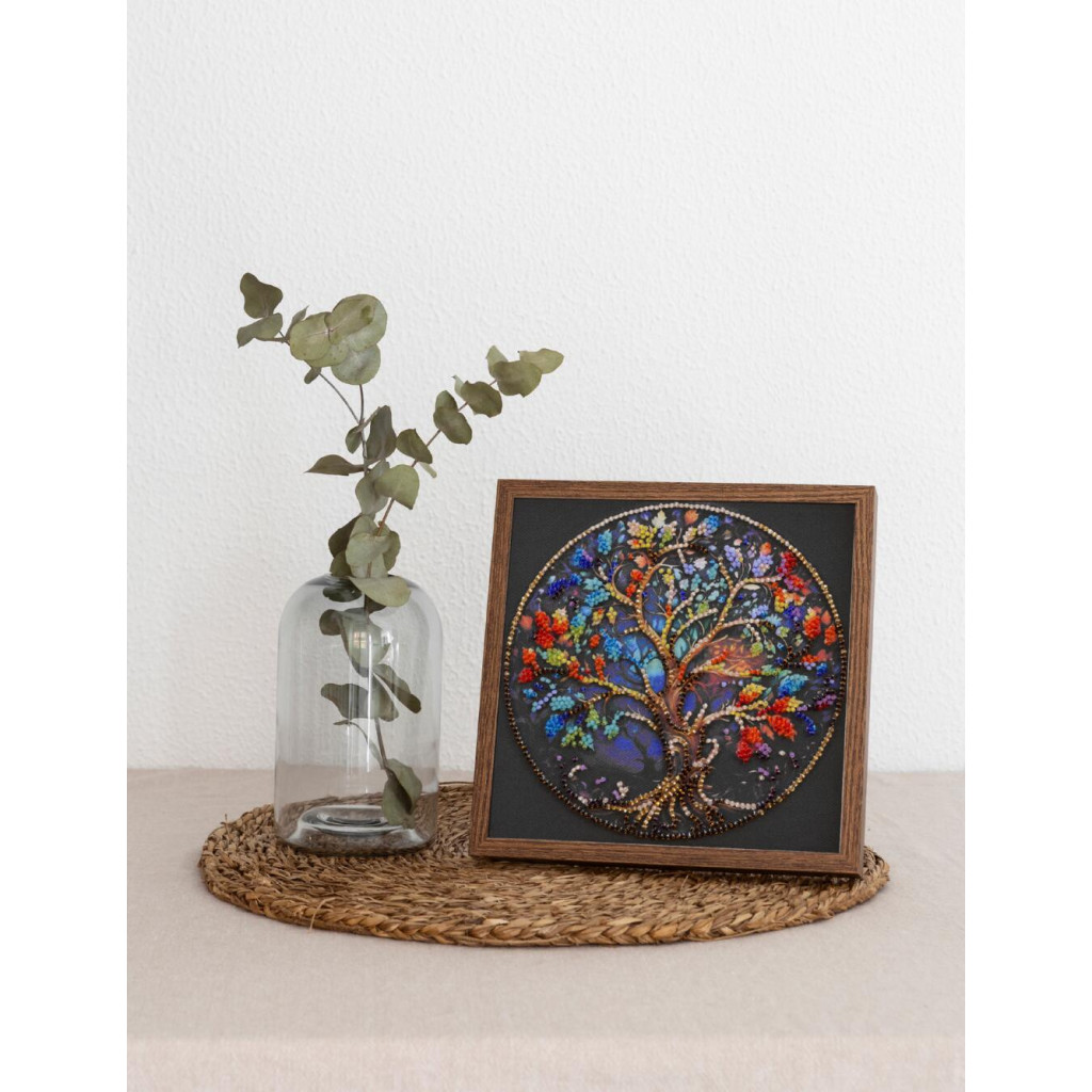 Набор-мини для вышивки бисером на натуральном художественном холсте "Цвет жизни", AM-252 6