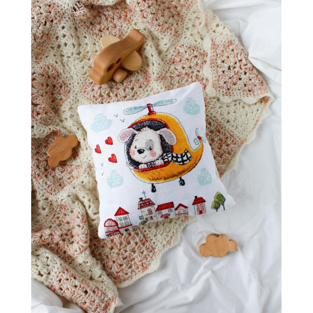 Набор-подушка для вышивки крестиком "Захватывающее путешествие", AHP-010