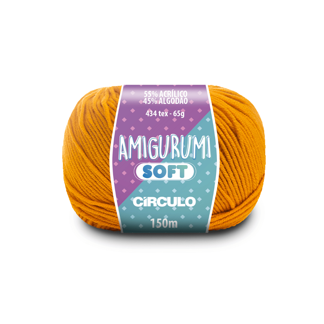 Пряжа 4146 Гірчичний (55% акрил, 45% бавовна, 65 гр. 150 м. 6 мот. в уп), ТМ "Amigurumi Soft"