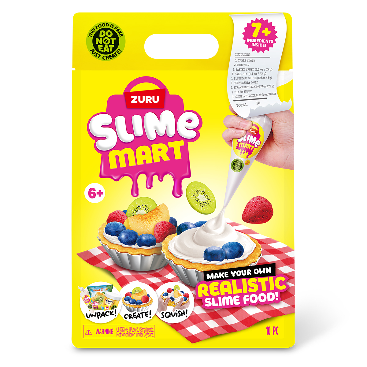 Игровой набор со слаймами SLIME MART серии "Shopping Bag" – ФРУКТОВЫЙ ТАРТ, 15901E